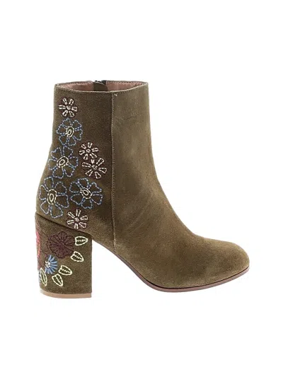 Pre-owned Assorted Brands Ankle Boots In Brown