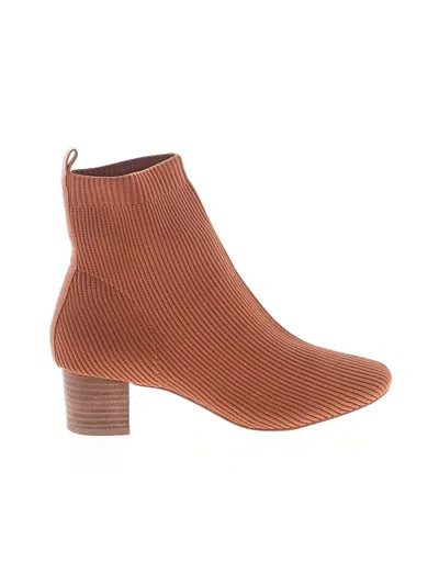 Pre-owned Assorted Brands Ankle Boots In Brown