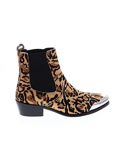 Pre-owned Assorted Brands Ankle Boots In Brown