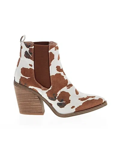 Pre-owned Assorted Brands Ankle Boots In Brown