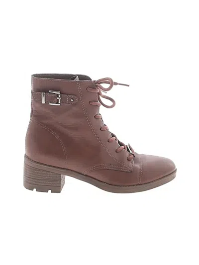 Pre-owned Assorted Brands Ankle Boots In Brown