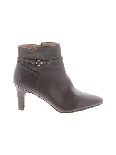 Pre-owned Assorted Brands Ankle Boots In Brown