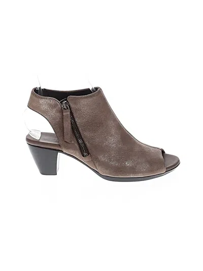Pre-owned Assorted Brands Ankle Boots In Brown