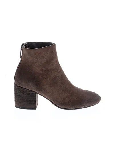 Pre-owned Assorted Brands Ankle Boots In Brown