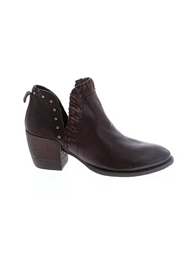Pre-owned Assorted Brands Ankle Boots In Brown