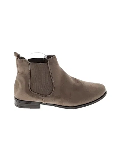 Pre-owned Assorted Brands Ankle Boots In Brown