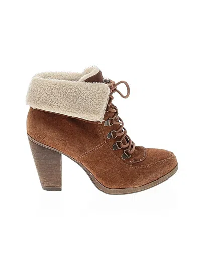 Pre-owned Assorted Brands Ankle Boots In Brown