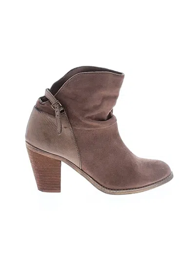 Pre-owned Assorted Brands Ankle Boots In Brown