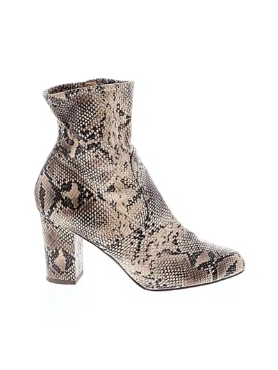Pre-owned Assorted Brands Ankle Boots In Gold