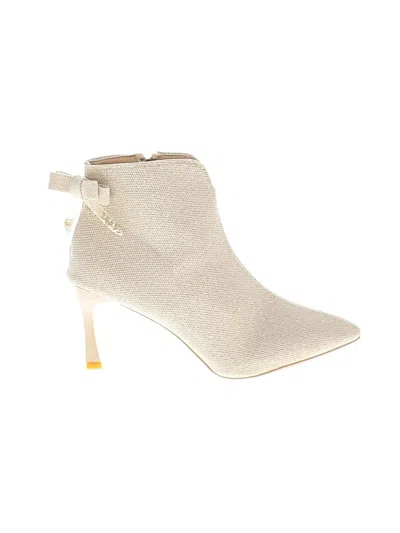 Pre-owned Assorted Brands Ankle Boots In Gold