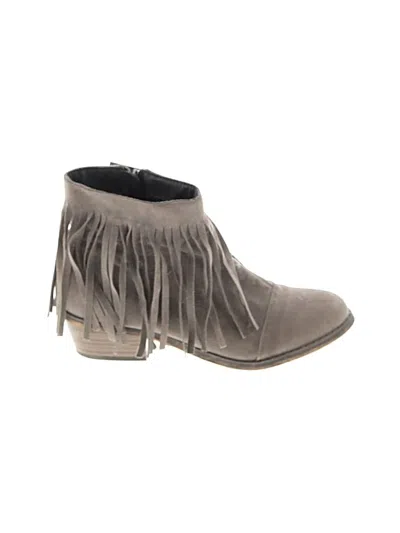 Pre-owned Assorted Brands Ankle Boots In Gray