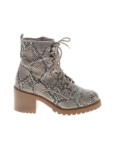 Pre-owned Assorted Brands Ankle Boots In Gray
