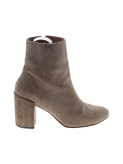 Pre-owned Assorted Brands Ankle Boots In Gray
