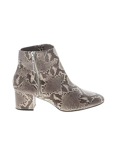 Pre-owned Assorted Brands Ankle Boots In Gray