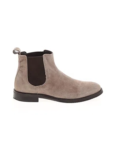 Pre-owned Assorted Brands Ankle Boots In Gray