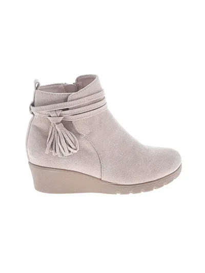 Pre-owned Assorted Brands Kids' Ankle Boots In Gray