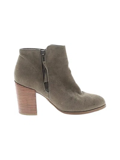 Pre-owned Assorted Brands Ankle Boots In Gray