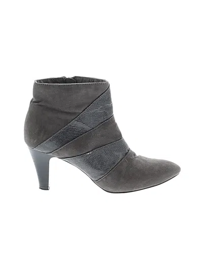 Pre-owned Assorted Brands Ankle Boots In Gray