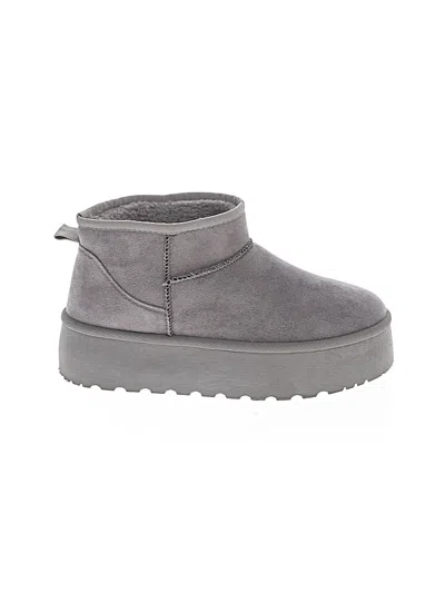 Pre-owned Assorted Brands Ankle Boots In Gray