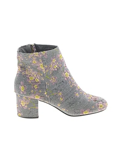 Pre-owned Assorted Brands Ankle Boots In Gray