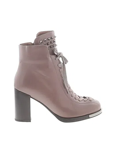 Pre-owned Assorted Brands Ankle Boots In Gray