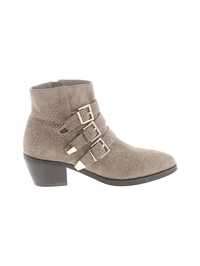 Pre-owned Assorted Brands Ankle Boots In Gray