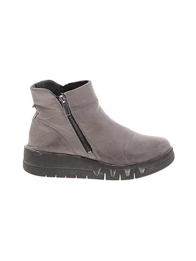 Pre-owned Assorted Brands Ankle Boots In Gray