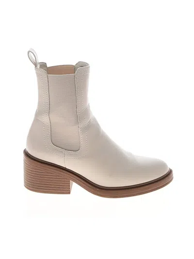 Pre-owned Assorted Brands Ankle Boots In Ivory