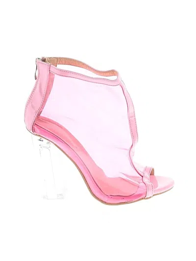 Pre-owned Assorted Brands Ankle Boots In Pink
