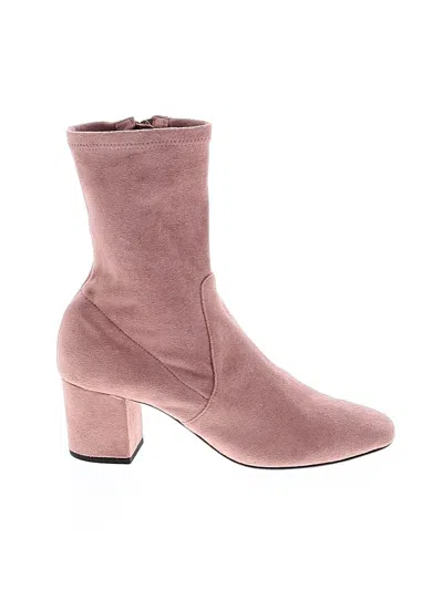 Pre-owned Assorted Brands Ankle Boots In Pink