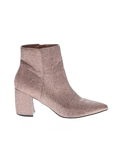 Pre-owned Assorted Brands Ankle Boots In Silver