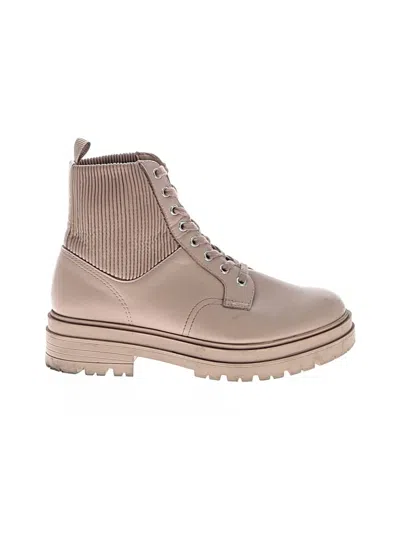 Pre-owned Assorted Brands Ankle Boots In Tan