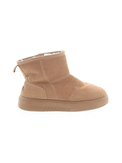 Pre-owned Assorted Brands Ankle Boots In Tan