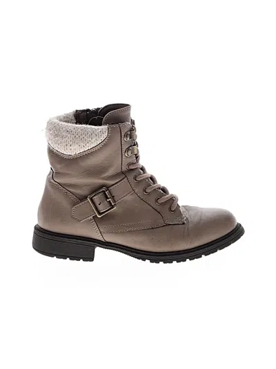Pre-owned Assorted Brands Kids' Ankle Boots In Tan
