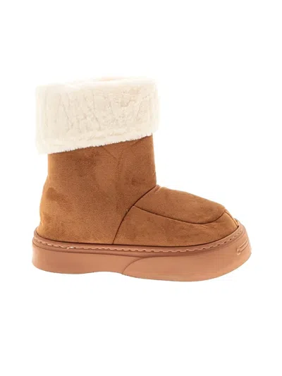 Pre-owned Assorted Brands Ankle Boots In Tan