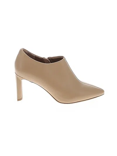 Pre-owned Assorted Brands Ankle Boots In Tan