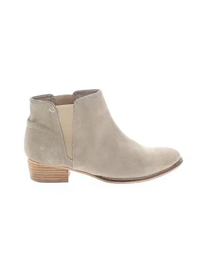 Pre-owned Assorted Brands Ankle Boots In Tan