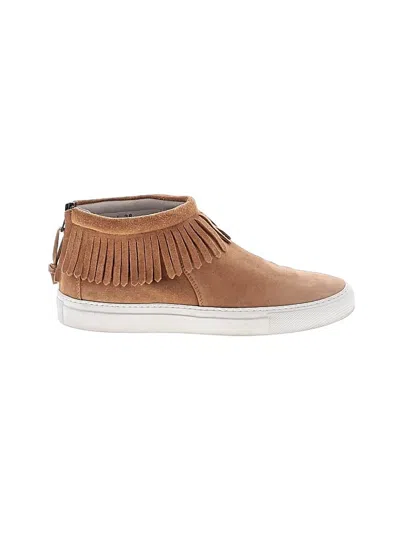 Pre-owned Assorted Brands Ankle Boots In Tan