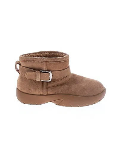 Pre-owned Assorted Brands Ankle Boots In Tan