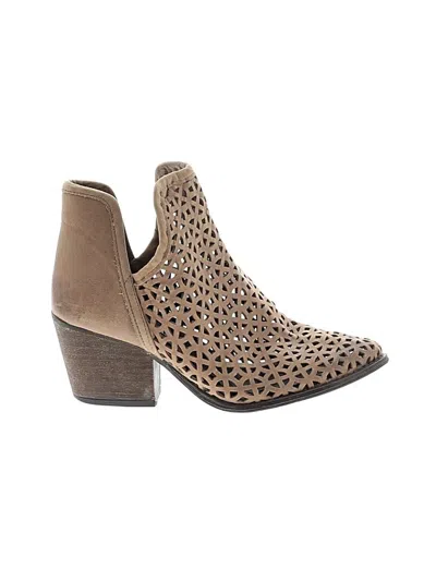 Pre-owned Assorted Brands Ankle Boots In Tan