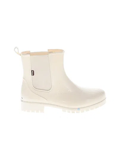 Pre-owned Assorted Brands Ankle Boots In White