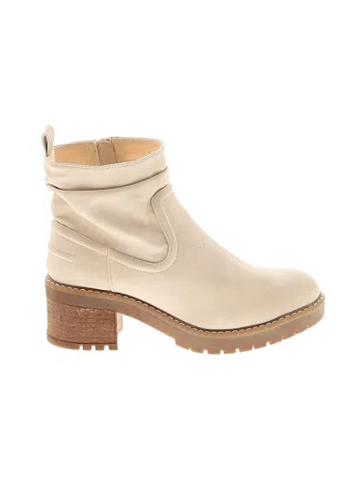 Pre-owned Assorted Brands Ankle Boots In White