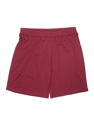 Pre-owned Assorted Brands Athletic Shorts In Burgundy