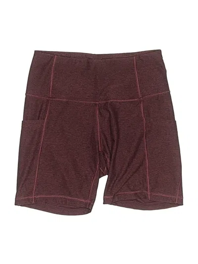 Pre-owned Assorted Brands Athletic Shorts In Burgundy
