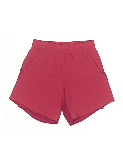 Pre-owned Assorted Brands Athletic Shorts In Burgundy