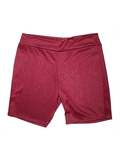 Pre-owned Assorted Brands Athletic Shorts In Burgundy