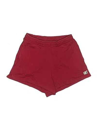 Pre-owned Assorted Brands Athletic Shorts In Burgundy