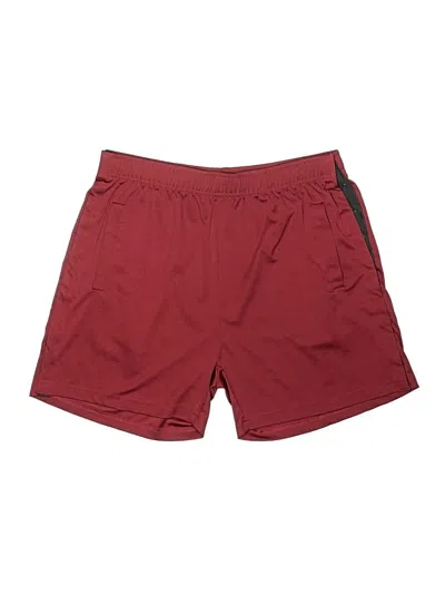 Pre-owned Assorted Brands Athletic Shorts In Burgundy