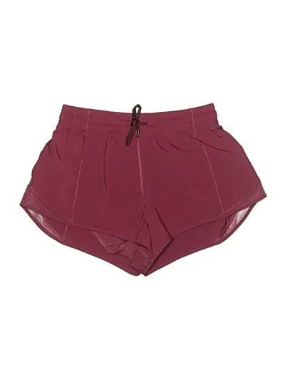 Pre-owned Assorted Brands Athletic Shorts In Burgundy