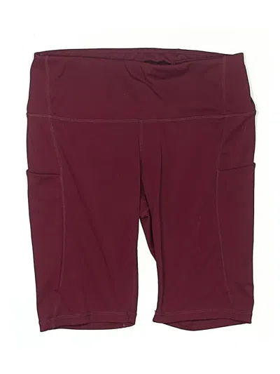 Pre-owned Assorted Brands Athletic Shorts In Burgundy